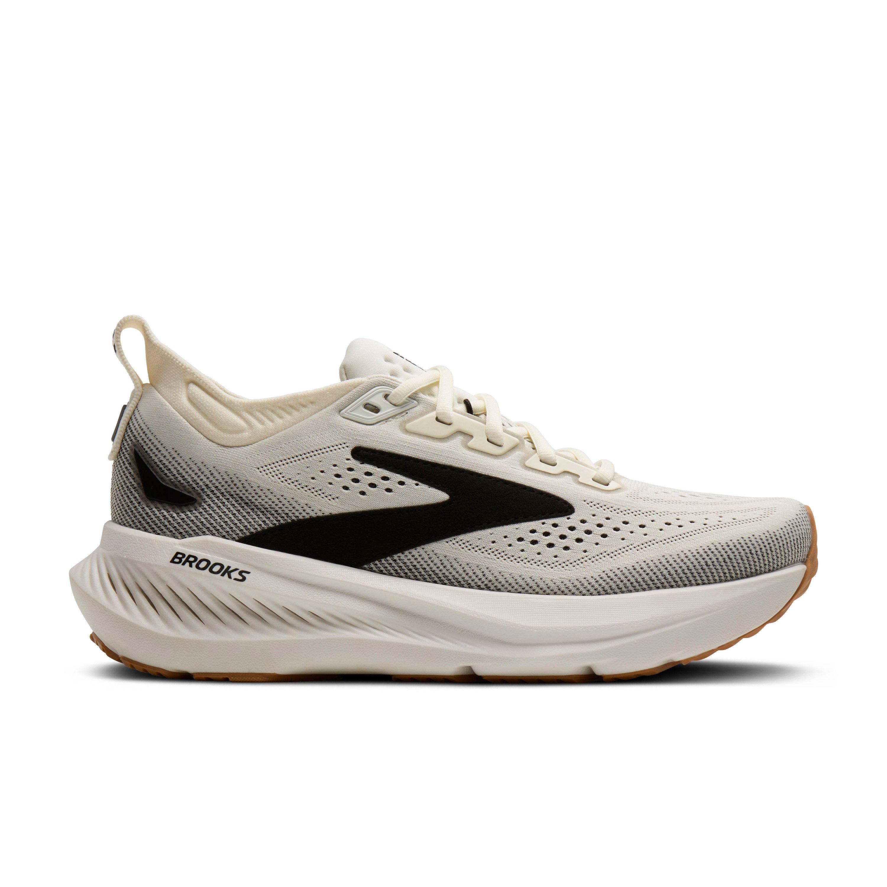 Brooks Glycerin 23 "White/Black/Biscuit" Women's Wide Running Shoe - WHITE/BLACK/BISCUIT